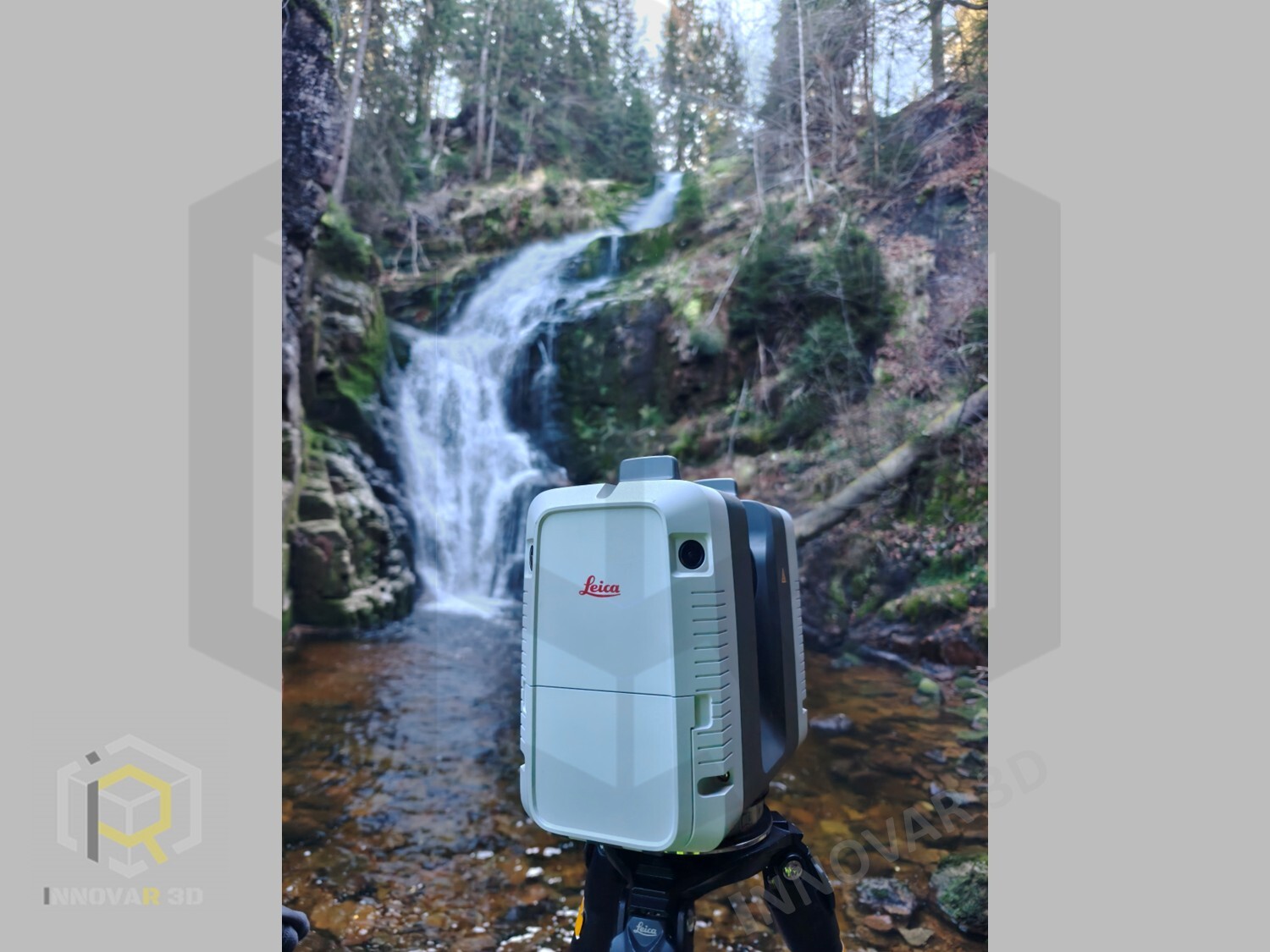 Skanowanie 3D wodospadu Skanowanie 3D w Parku Narodowym